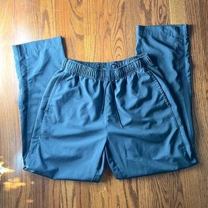 Nike dark grey straight leg track pants